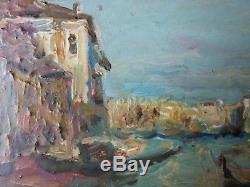 Ancient Grand Canal Painting In Venice Oil Painting Antique Oil Painting