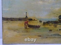 Ancient Marine Painting Seaside Peppers Barque Painting On Wood Oil On Wood