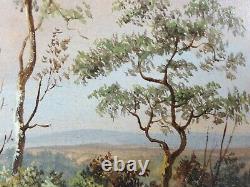 Ancient Painting Animated Landscape Antique Painting Oil Painting Ölgemälde Dipinto