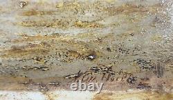 Ancient Painting Scene of Life in the Mountains Antique Oil Painting