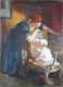Ancient Painting The Mirror Painting Oil Antique Oil Painting