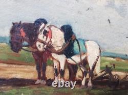 Ancient Paintings on Wood Miniature Peasant Scenes. My ref. EB SER 038-4