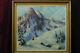 Ancient Table Hsp Mountain Landscapes Summitted Snow Alps Signed Forest 1930