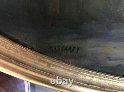 Ancient Table On Wood Signed Mascarey