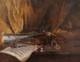 Ancient Tableau Emile Boulard Violin Instrument Music Impressionism