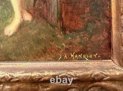 Ancient Tableau Nude Jules-Armand Hanriot (1853-1930) Nymph, circa 1900