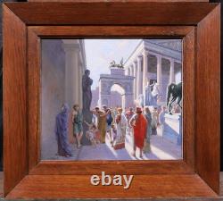 Ancient Tableaux by Henri Delavelle: Rome Antiquity Landscape Illustration