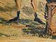 Ancient Painting Hsb Landscape Horses Camargue Animated Scene Circky André Poirson