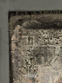 Ancient painting oil mixed composition sculpture portrait of a melancholic woman