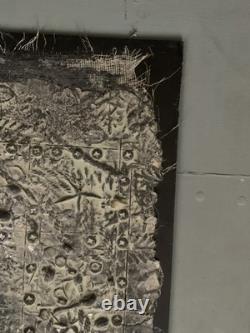 Ancient painting oil mixed composition sculpture portrait of a melancholic woman