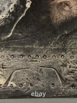 Ancient painting oil mixed composition sculpture portrait of a melancholic woman Ancient painting oil mixed composition sculpture portrait of a melancholic woman