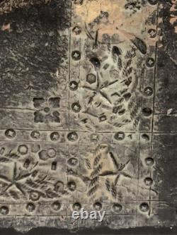 Ancient painting oil mixed composition sculpture portrait of a melancholic woman