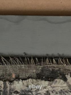 Ancient painting oil mixed composition sculpture portrait of a melancholic woman