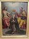 Ancient Religious Painting: The Coronation Of The Virgin, Hsp 17th-18th Century, To Be Dated
