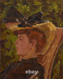 And? Here is Nabis, late 19th century. Woman in a garden.