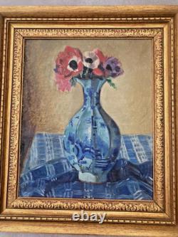 André Utter (1886-1948) Oil on canvas Signed Flower bouquet 1927