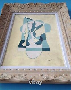 André-poujet (1919-1996) Rare Table Hst Oil 1944 Braque Picasso 76 Years Failed
