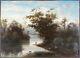 Animated Landscape Painting Antique Oil Antique Painting Dipinto