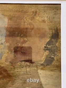 Anonymous Oil on Wood Under Glass Baby French School XX