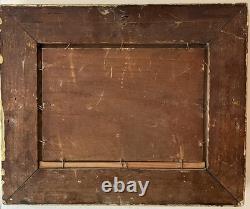 Antique French Oil Painting on Panel, Floral Still Life, Original Frame, Signed