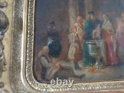 Antique Hand Painting Ottoman Era Oriental Green Balkan Albania Orthodox Baptism