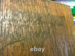 Antique Mountain Landscape Painting 1899 Oil on Wood Panel