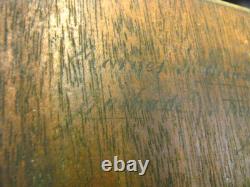 Antique Mountain Landscape Painting 1899 Oil on Wood Panel