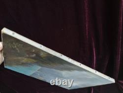 Antique Oil Painting, Barbizon School, Welti, Swiss Alps, Mountain, 19th Century