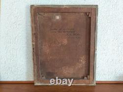 Antique Oil Painting, Barbizon School, Welti, Swiss Alps, Mountain, 19th Century
