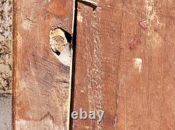 Antique painting signed. Bouquet of Flowers. Oil painting on wood panel.