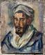 Antoine Gianelli 1896-1983 Former Orientalist Military Portrait Painting Morocco