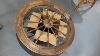 Applying The Oil Finish On The Drive Wheel