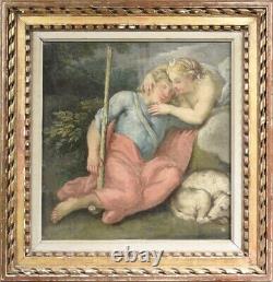'Approximately 1700 Oil on canvas Italian 18th century Baroque mythology wooden frame'