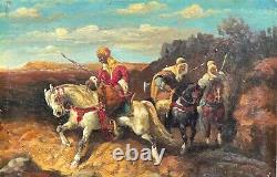 Arab Horsemen Hsp In The Taste Of Delacroix 12.5x18 CM