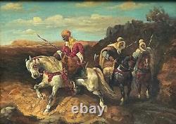 Arab Horsemen Hsp In The Taste Of Delacroix 12.5x18 CM