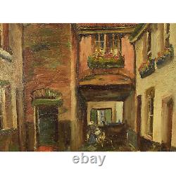 Around 1900-1950 Ancient Oil Painting Court Painting 50x40 CM