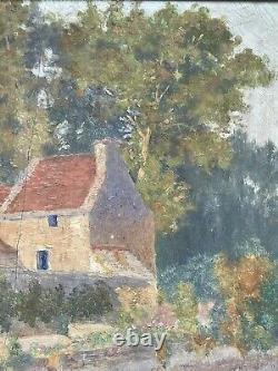 Artist to be identified Oil on wood Signed Saint Germain de Doyenné 19th century