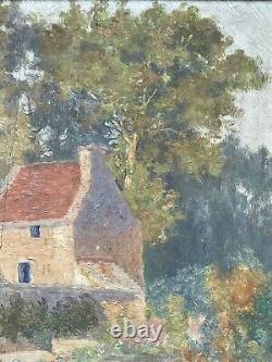 Artist to be identified Oil on wood Signed Saint Germain de Doyenné 19th century