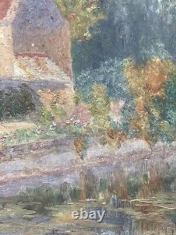 Artist to be identified Oil on wood Signed Saint Germain de Doyenné 19th century
