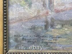 Artist to be identified Oil on wood Signed Saint Germain de Doyenné 19th century