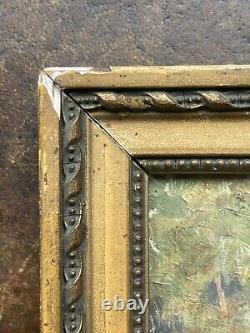 Artist to be identified Oil on wood Signed Saint Germain de Doyenné 19th century