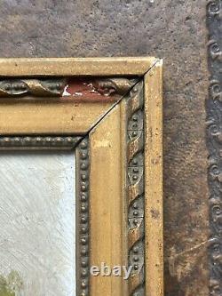 Artist to be identified Oil on wood Signed Saint Germain de Doyenné 19th century