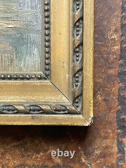 Artist to be identified Oil on wood Signed Saint Germain de Doyenné 19th century