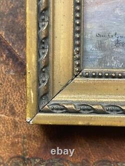 Artist to be identified Oil on wood Signed Saint Germain de Doyenné 19th century