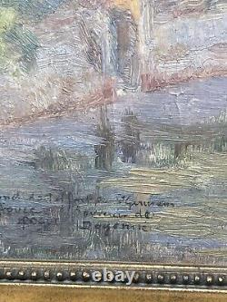 Artist to be identified Oil on wood Signed Saint Germain de Doyenné 19th century