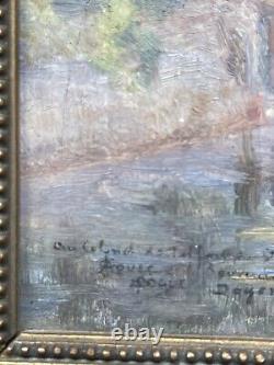 Artist to be identified Oil on wood Signed Saint Germain de Doyenné 19th century