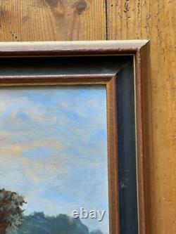 Artist to be identified Oil on wood Signed The Mills 1987