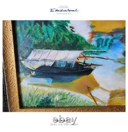 Asia, Vietnam. Superb oil painting