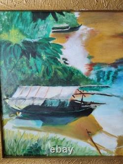 Asia, Vietnam. Superb oil painting