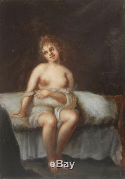 Attributes Jacques Antoine Vallin Eighteenth Century Board Nu Woman Erotic Nude